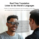 Lunettes Intelligentes Connectées Avec Caméra 8 MP Photos Vidéos Appels Bluetooth Assistant Vocal IA Et Traduction - www.yoni...