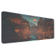 Tapis De Souris Étendu Pour Bureau Et Gaming 30 x 60 cm Surface Tissée Antidérapante Résistante Aux Taches Bords Surjetés - w...