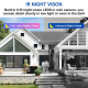Caméra De Surveillance WiFi Pour La Maison Vision Nocturne Détection De Mouvement Notifications Et Vidéo 1296P - www.yonis-sh...