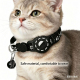 Collier Pour Chat Traceur Intégré Localisation En Temps Réel Boucle Anti Étranglement Réfléchissant Ajustable 18 À 33 Cm - ww...