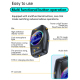 Adaptateur Audio Bluetooth 5.4 Émetteur Récepteur AUX Pour Voiture Avec Écran HD 4 Modes Et Lecture TF - www.yonis-shop.com