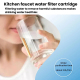 Filtre À Charbon Actif Pour Purificateur D’Eau Du Robinet Adsorbe Odeurs Et Chlore Retient Sable Et Rouille Installation Faci...