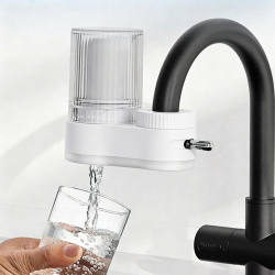 Filtre À Eau Pour Robinet De Cuisine Avec Élément Céramique Lavable Charbon Actif Et Deux Modes D’Écoulement - www.yonis-shop...