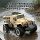 Véhicule Blindé Radiocommandé Tout-Terrain Amphibie Étanche 4x4 Avec Télécommande 2,4 GHz Et 30 Minutes D’Autonomie - www.yon...