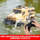 Véhicule Blindé Radiocommandé Tout-Terrain Amphibie Étanche 4x4 Avec Télécommande 2,4 GHz Et 30 Minutes D’Autonomie - www.yon...