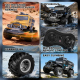 Véhicule Blindé Radiocommandé Tout-Terrain Amphibie Étanche 4x4 Avec Télécommande 2,4 GHz Et 30 Minutes D’Autonomie - www.yon...