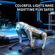 Robot Chien Télécommandé Programmable Avec Mode Capteur Lumières Musique Et Autonomie De 30 Minutes - www.yonis-shop.com