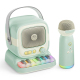 Enceinte Karaoké Bluetooth Portable Avec Microphone Sans Fil Clavier Piano Et Éclairage Multicolore - www.yonis-shop.com