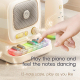 Enceinte Karaoké Bluetooth Portable Avec Microphone Sans Fil Clavier Piano Et Éclairage Multicolore - www.yonis-shop.com