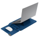 Housse Pour Ordinateur Portable 14,2 Pouces Support Magnétique Tapis De Souris Intégré Protection EVA Bleu Marine - www.yonis...