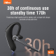 Écouteur Bluetooth Mono Intra Auriculaire Avec Crochet D’Oreille Pour Appels Réduction Du Bruit Double Connexion 27 Heures D’...