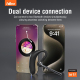 Écouteur Bluetooth Mono Intra Auriculaire Avec Crochet D’Oreille Pour Appels Réduction Du Bruit Double Connexion 27 Heures D’...