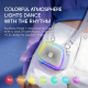 Enceinte Karaoké Portable Bluetooth Avec Deux Microphones Sans Fil Son Surround À 360 Degrés Et Éclairage Multicolore - www.y...
