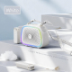 Enceinte Karaoké Portable Bluetooth Avec Deux Microphones Sans Fil Son Surround À 360 Degrés Et Éclairage Multicolore - www.y...