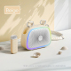 Enceinte Karaoké Portable Bluetooth Avec Deux Microphones Sans Fil Son Surround À 360 Degrés Et Éclairage Multicolore - www.y...