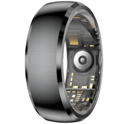 Bague Connectée De Suivi De Santé Avec Contrôle Gestuel Taille 11 Autonomie 20 Jours Étanchéité IP68 Compatible Android iOS