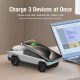 Station De Charge Sans Fil 3 En 1 Pour Smartphone Montre Et Écouteurs Avec Chargeur Magnétique Rotatif À 90° Jusqu’À 15 W - w...