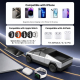 Station De Charge Sans Fil 3 En 1 Pour Smartphone Montre Et Écouteurs Avec Chargeur Magnétique Rotatif À 90° Jusqu’À 15 W - w...