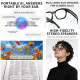 Lunettes Connectées IA Avec Caméra 8 MP Vidéo Assistant Vocal WiFi Verres Anti Lumière Bleue Noires - www.yonis-shop.com