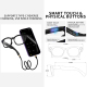 Lunettes Connectées IA Avec Caméra 8 MP Vidéo Assistant Vocal WiFi Verres Anti Lumière Bleue Noires - www.yonis-shop.com
