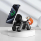 Support De Charge Sans Fil 3 En 1 Magnétique Pour Téléphone Montre Et Écouteurs Design Chiot Avec Éclairage Tactile - www.yon...
