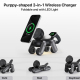 Support De Charge Sans Fil 3 En 1 Magnétique Pour Téléphone Montre Et Écouteurs Design Chiot Avec Éclairage Tactile - www.yon...