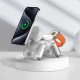 Support De Charge Sans Fil 3 En 1 Magnétique Pour Téléphone Montre Et Écouteurs Design Chiot Avec Éclairage Tactile - www.yon...