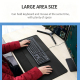 Tapis De Bureau Avec Repose-Poignets Intégré Pour Clavier Et Souris Antidérapant Grande Taille 57 x 28 cm - www.yonis-shop.com