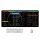 Tapis De Souris Grand Format Avec Raccourcis Clavier Excel Word PowerPoint Base Antidérapante Bords Cousus - www.yonis-shop.com