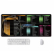 Tapis De Souris Grand Format Avec Raccourcis Clavier Excel Word PowerPoint Base Antidérapante Bords Cousus - www.yonis-shop.com