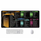 Tapis De Souris Grand Format Avec Raccourcis Clavier Excel Word PowerPoint Base Antidérapante Bords Cousus - www.yonis-shop.com