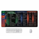 Tapis De Souris Grand Format Avec Raccourcis Clavier Excel Word PowerPoint Base Antidérapante Bords Cousus - www.yonis-shop.com