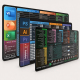 Grand Tapis De Souris Avec Raccourcis Clavier Excel Word PowerPoint Bords Cousus Base Antidérapante - www.yonis-shop.com