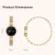 Montre Connectée Bracelet Avec Suivi Cardiaque Oxygène Sanguin Sommeil Et Écran Activé Au Lever Du Poignet - www.yonis-shop.com