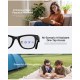 Lunettes Intelligentes De Traduction Avec Caméra HD 8 Mégapixels Assistant Vocal IA Et Transmission WiFi - www.yonis-shop.com