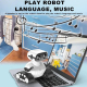 # Robot Télécommandé Pour Enfant Rechargeable À Chenilles Avec Lumières Musique Et Autonomie 100 À 120 Minutes - www.yonis-sh...