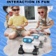 # Robot Télécommandé Pour Enfant Rechargeable À Chenilles Avec Lumières Musique Et Autonomie 100 À 120 Minutes - www.yonis-sh...