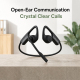 Écouteurs Bluetooth À Conduction Osseuse Open Ear Pour Appels Clairs Avec Réduction De Bruit IPX5 Autonomie 15 À 17 Heures - ...