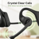 Écouteurs Bluetooth À Conduction Osseuse Open Ear Pour Appels Clairs Avec Réduction De Bruit IPX5 Autonomie 15 À 17 Heures - ...