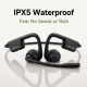 Écouteurs Bluetooth À Conduction Osseuse Open Ear Pour Appels Clairs Avec Réduction De Bruit IPX5 Autonomie 15 À 17 Heures - ...