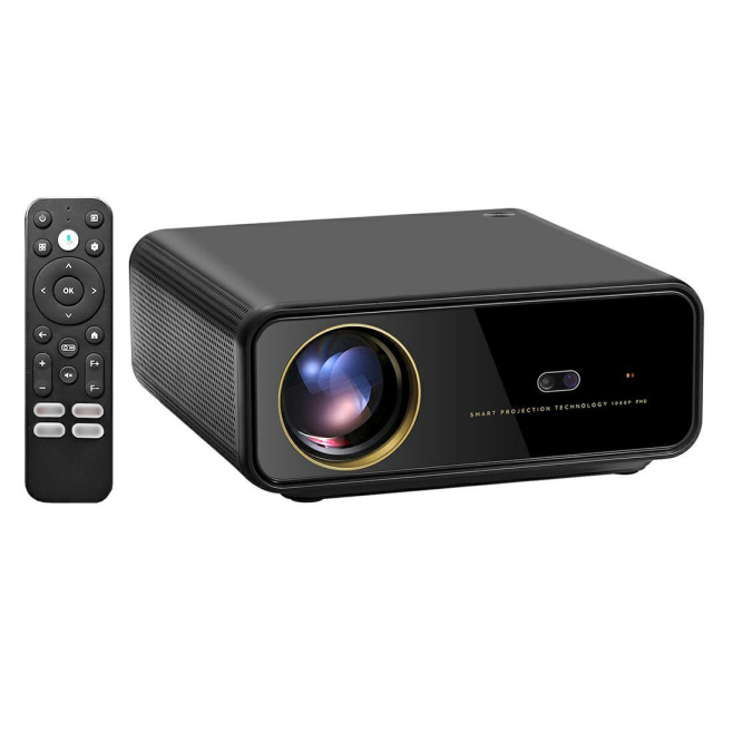 Vidéoprojecteur Full HD 1080p Avec Android 14 2050 ANSI Autofocus Support 4K Et Correction Trapézoïdale Électrique - www.yoni...