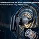 Oreillette Bluetooth À Crochet D’Oreille Pour Appels Avec Réduction De Bruit IA Micro Amovible Et Résistante À La Pluie - www...