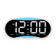 Horloge Numérique LED Courbée Murale Ou De Bureau Grand Affichage Heure Jour Date Température Veilleuse Dimmable - www.yonis-...