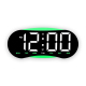 Horloge Numérique LED Courbée Murale Ou De Bureau Grand Affichage Heure Jour Date Température Veilleuse Dimmable - www.yonis-...