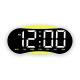 Horloge Numérique LED Courbée Murale Ou De Bureau Grand Affichage Heure Jour Date Température Veilleuse Dimmable - www.yonis-...