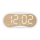 Horloge Numérique LED Courbée Murale Ou De Bureau Grand Affichage Heure Jour Date Température Veilleuse Dimmable - www.yonis-...