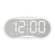 Horloge Numérique LED Courbée Murale Ou De Bureau Grand Affichage Heure Jour Date Température Veilleuse Dimmable - www.yonis-...