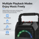 Enceinte Bluetooth Portable Avec 2 Microphones Sans Fil Rechargeables Éclairage RGB 25 W USB FM - www.yonis-shop.com