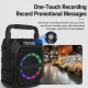 Enceinte Bluetooth Portable Avec 2 Microphones Sans Fil Rechargeables Éclairage RGB 25 W USB FM - www.yonis-shop.com