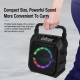 Enceinte Bluetooth Portable Avec 2 Microphones Sans Fil Rechargeables Éclairage RGB 25 W USB FM - www.yonis-shop.com